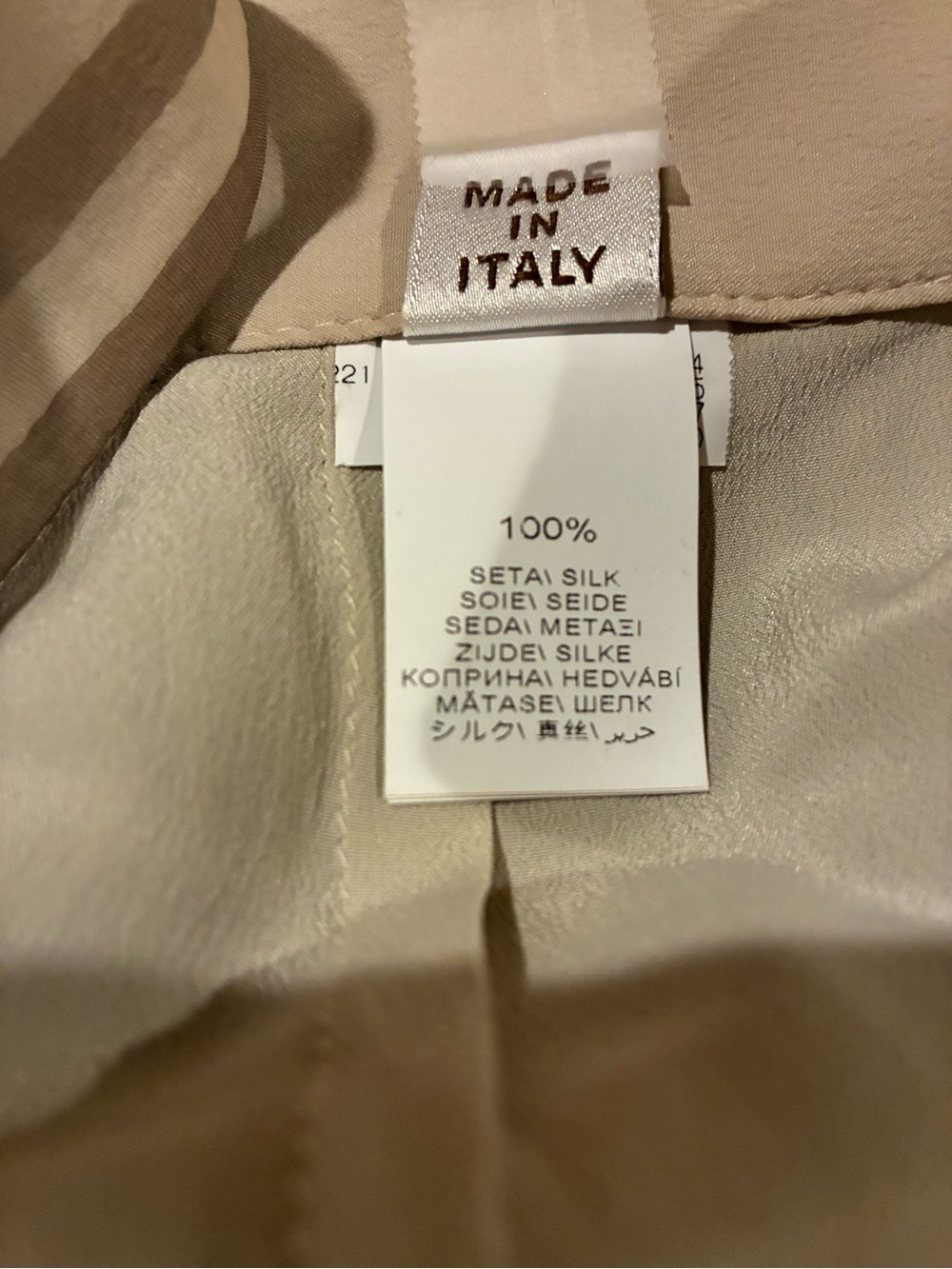 Brunello Cucinelli Silk Cream Tan Pleated Maxi Skirt 8 NWT Made in Italy - Picture 16 of 16